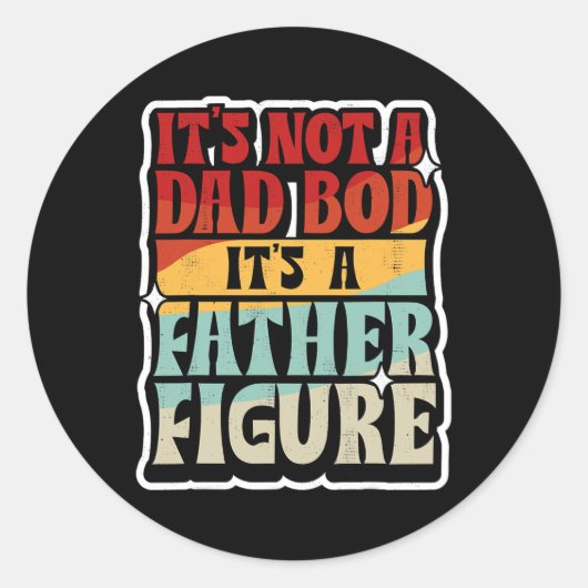 Mens It&#; sはパパBod It&#; sは父姿 ラウンドシール (正面)