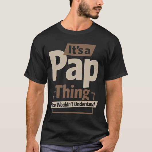 Mens It's a Pap Thing Christmasパパ/Grandpa Tシャツ (正面)