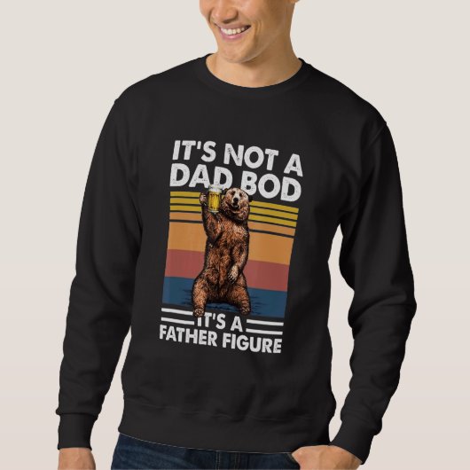 Mens Its Not AパパBod Its A Father姿レトロV スウェットシャツ (正面)
