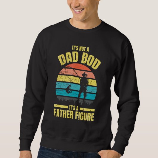 Mens Its Not AパパBod Its A Father姿- Fishi スウェットシャツ (正面)