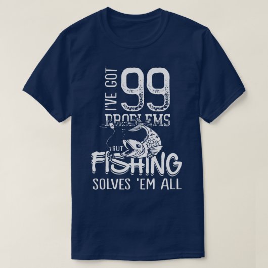 Mens Ive 99得の問題が魚釣り Tシャツ (デザイン正面)