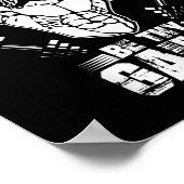 Mens Jesus Bodybuilding T Shirt - Funny Jesus Weig ポスター (角)