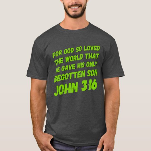 Men's John 3:16 Tシャツ (正面)