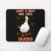 Mens Just A Boy Who Loves Ducks Funny Duck Lover Q マウスパッド (マウス)