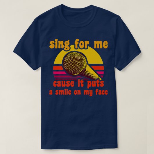 Mens Karaoke Singer Quote Party Music Singing Kara Tシャツ (デザイン正面)
