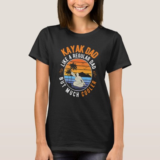 Mens Kayak Dad Kayak Father Kayaker Tシャツ (正面)