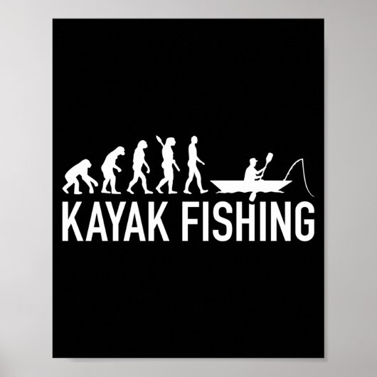 Mens kayak fishing evolution kayak fishing ポスター (正面)