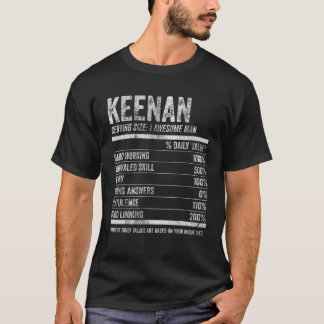 Mens Keenan Nutrition Name パーソナライズされた (メンスキーナン栄養おも Tシャツ