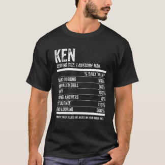 Mens Ken Nutrition Personalized Name Funny Name Fa Tシャツ