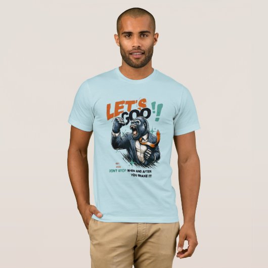 MEN'S LET'S GOO LESSONS LEARN JERSEY T SHIRT Tシャツ (正面フル)