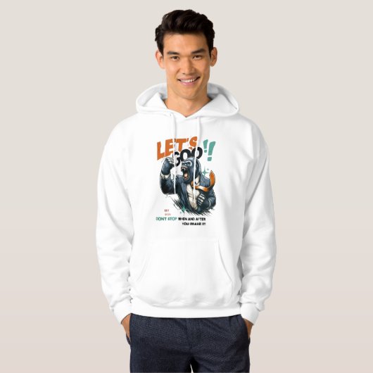MEN'S LET'S GOO LESSONS LEARN PULLOVER HOODIE  パーカ (正面フル)