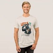 MEN'S LET'S GOO LESSONS LEARN TRI-BLEND T シャツ (正面全面)