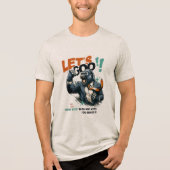MEN'S LET'S GOO LESSONS LEARN TRI-BLEND T シャツ (正面)