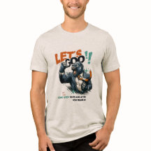 MEN'S LET'S GOO LESSONS LEARN TRI-BLEND T シャツ