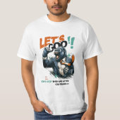 MEN'S LET'S GOO LESSONS LEARN VALUE Tシャツ (正面)