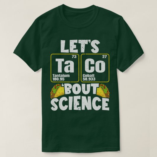 Mens Let'Taco'Bout Science Premium Tシャツ (デザイン正面)