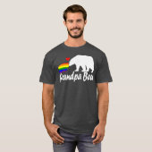 Mens LGBT Grandpa Bear Gay Pride Equal Rights Tシャツ (正面フル)