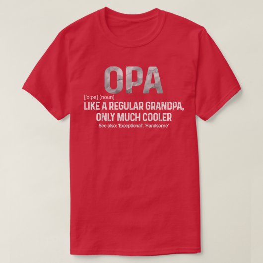 Mens Like A Regular Grandpa Only Cooler Opa Defini Tシャツ (デザイン正面)