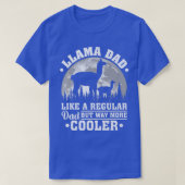 Mens Llama Dad Like A Regular Dad Funny Llama Fath Tシャツ (デザイン正面)