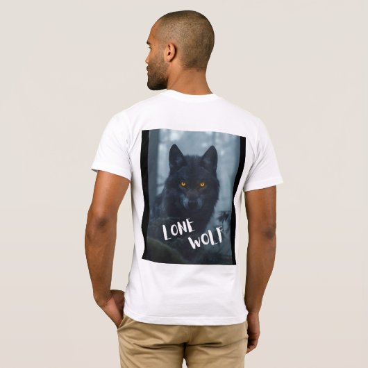mens(lone wolfデザイン) tシャツ (裏面フル)