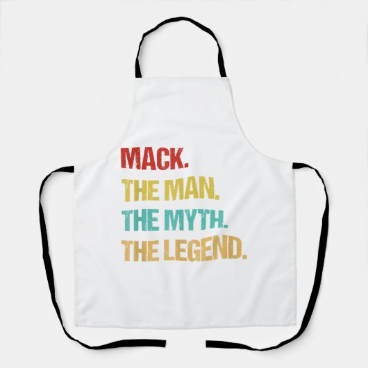 Mens Mack The Man The Myth The Legend エプロン (正面)