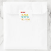 Mens Mack The Man The Myth The Legend スクエアシール (バッグ)