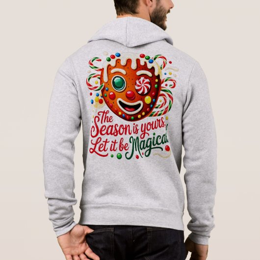 Men's Magical Gingerbread Cozy Christmas Pullover  パーカ (裏面)