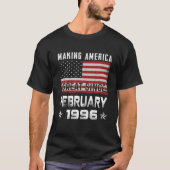 Mens Making America Great Since February 1996 Bday Tシャツ (正面)