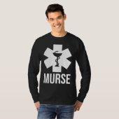 Mens Male Nurse  Murse Rn Lpn Cna Tシャツ (正面フル)