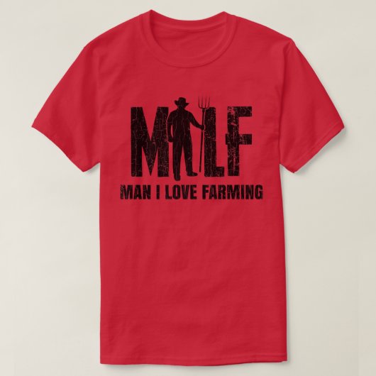 Mens Man I Love Farming Funny Farmer Farm Tractor Tシャツ (デザイン正面)