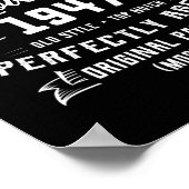 Mens Man Myth Legend November 1947 75th Birthday ポスター (角)