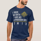 Mens Masonic Freemason Gifts Square And Compass Tシャツ (正面)