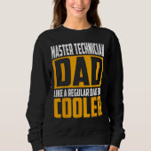 Mens Master Technician Dad   Like a Regular Dad bu スウェットシャツ (正面)