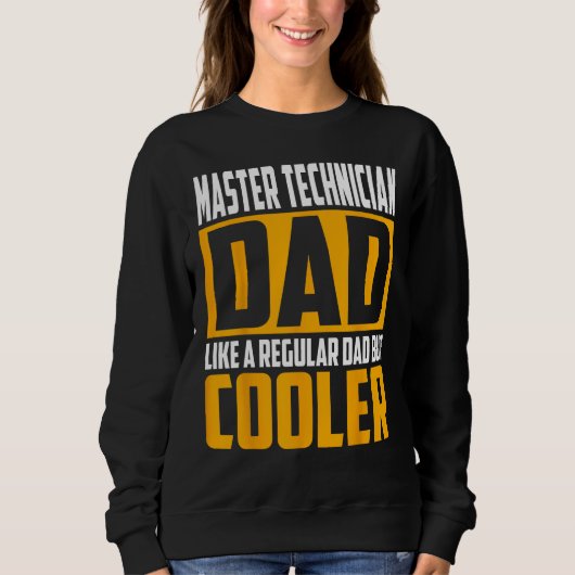 Mens Master Technician Dad   Like a Regular Dad bu スウェットシャツ (正面)