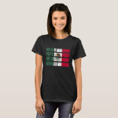 Mens Mejor Papa del Mundo Mexico Flag Fathers Day Tシャツ (正面フル)