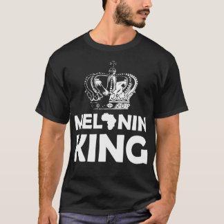 Mens Melanin King Clothes Gift African American Me Tシャツ