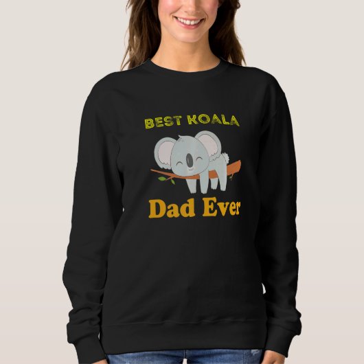 Mens Mens Best Koala Ever Daddy Koala Bear Animal スウェットシャツ (正面)