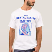 Men's Mental Health Matters, Men Tal Tシャツ (正面)