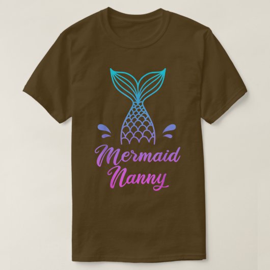 Mens Mermaid Nanny, Mermom Security Apparel Itali Tシャツ (デザイン正面)