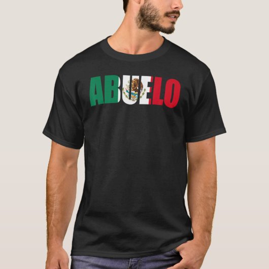 Mens  Mexican Abuelo Mexico Tシャツ (正面)