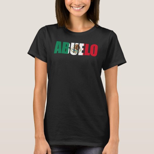 Mens  Mexican Abuelo Mexico Tシャツ (正面)