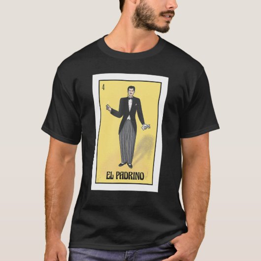 Mens Mexican Bingo Regalo Para El Padrino De Boda Tシャツ (正面)