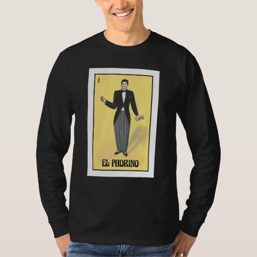 Mens Mexican Bingo Regalo Para El Padrino De Boda Tシャツ (正面)