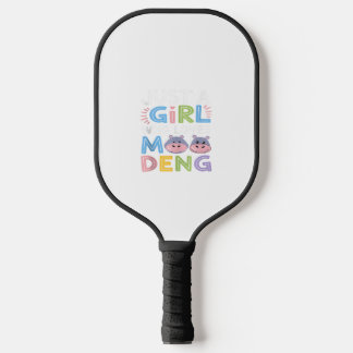 Mens MooDeng Just a Girl Who Loves Deng おもしろい ピックルボールラケット
