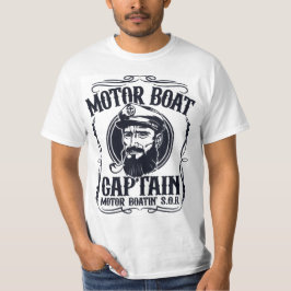Men's Motor Boat Captain Shirt Tシャツ