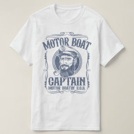 Men's Motor Boat Captain shirt Tシャツ