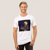 Men's motorbiker t shirt design トライブレンドTシャツ (正面全面)