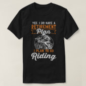 Mens Motorcycle Retirement Plan To Go Riding Biker Tシャツ (デザイン正面)