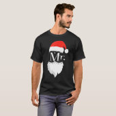 Mens Mr And Mrs Claus Couples Christmas Pajamas Sa Tシャツ (正面フル)
