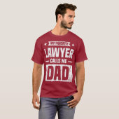 Mens My Favorite Lawyer Calls Me Dad Love Your Tシャツ (正面フル)